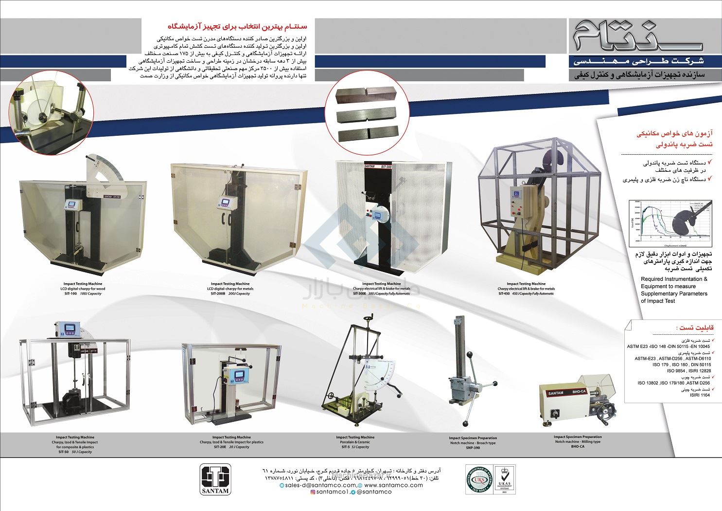 دستگاه تست ضربه 450 ژول